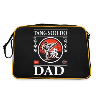 Tang-so-Do Dad Design avec Karateka - Sac Retro - noir/or - Dos