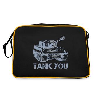 Tank Merci Tank vous - Sac Retro - noir/or - Dos