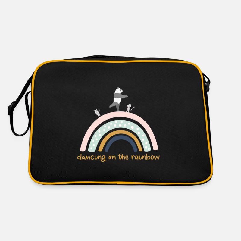 dancing on the rainbow Retro Bag