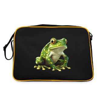 Green Frog - Natural Design - Retro Bag - black/gold - Back