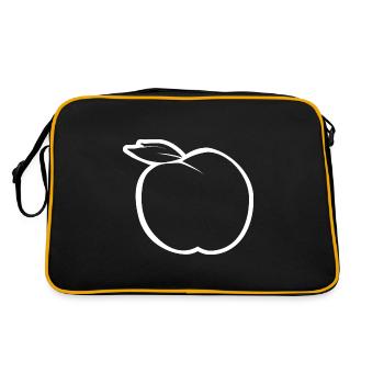 Apple design kept simple for the fruit fan - Retro Bag - black/gold - Back