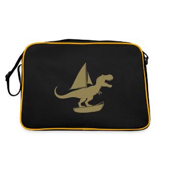 Minimalist dinghy with T-Rex summer - Retro Bag - black/gold - Back
