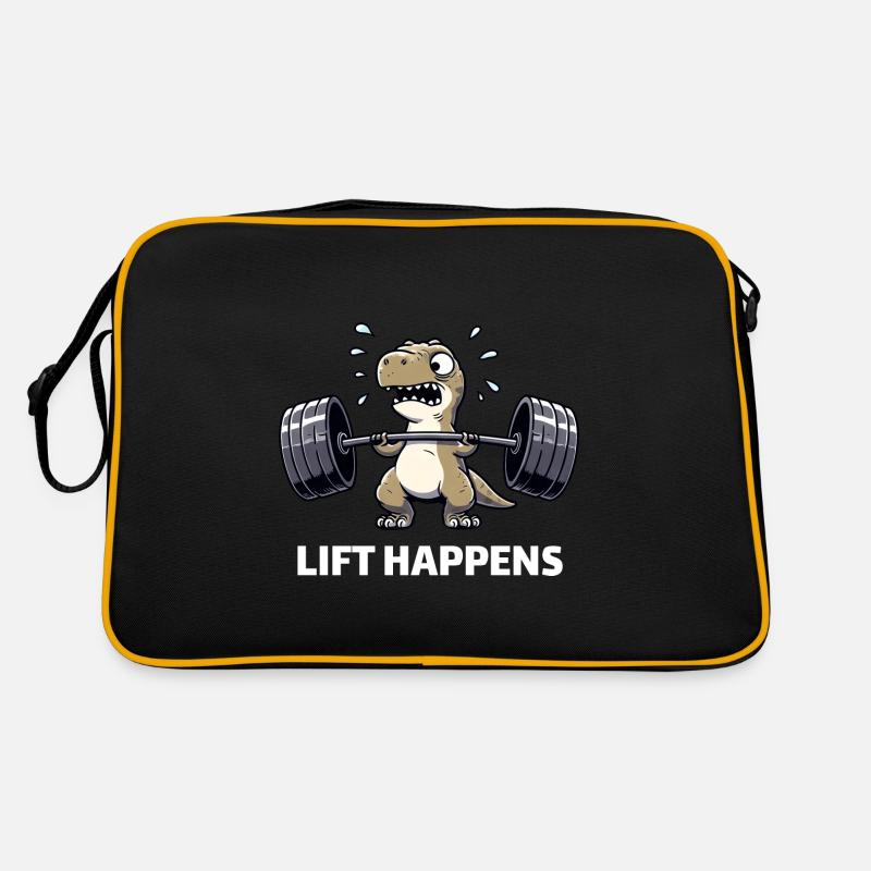 Dino T-Rex Gewicht Gewichtheber Gewichtheben Retro Tasche