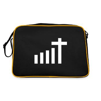 Rejoignez le pèlerinage des pèlerins de l'église de Dieu - Sac Retro - noir/or - Dos