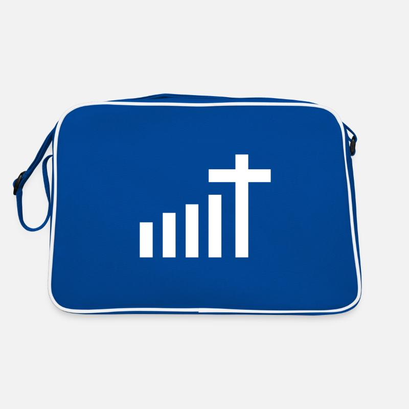 Verbinde dich Jesus Gott Kirche Pilger Wallfahrt Retro Tasche