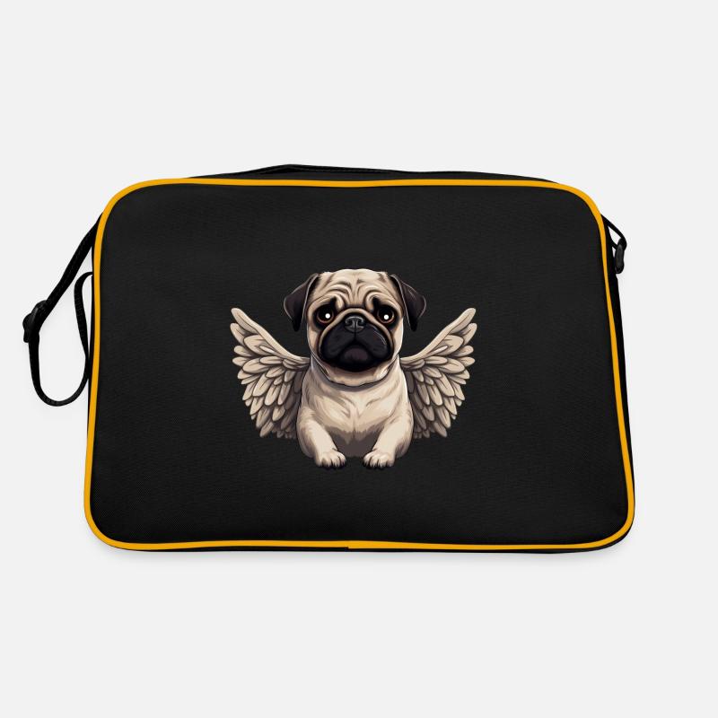 Ange carlin mignon dans le style bande dessinée Sac Retro