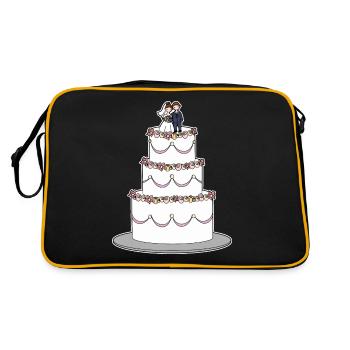 Gâteau de mariage - Sac Retro - noir/or - Dos