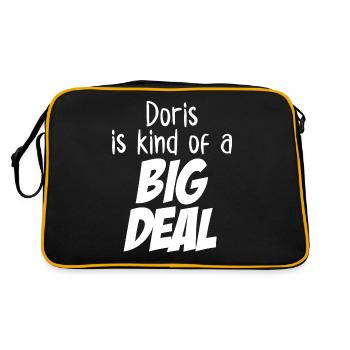 Doris est un peu une grosse affaire - Sac Retro - noir/or - Dos