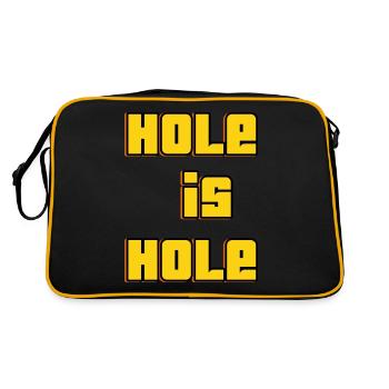 Hole is Hole - Retro Bag - black/gold - Back