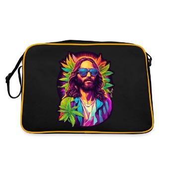 Jésus - Sac Retro - noir/or - Dos