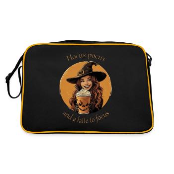 Hocus pocus et un latte pour se concentrer - Sac Retro - noir/or - Dos