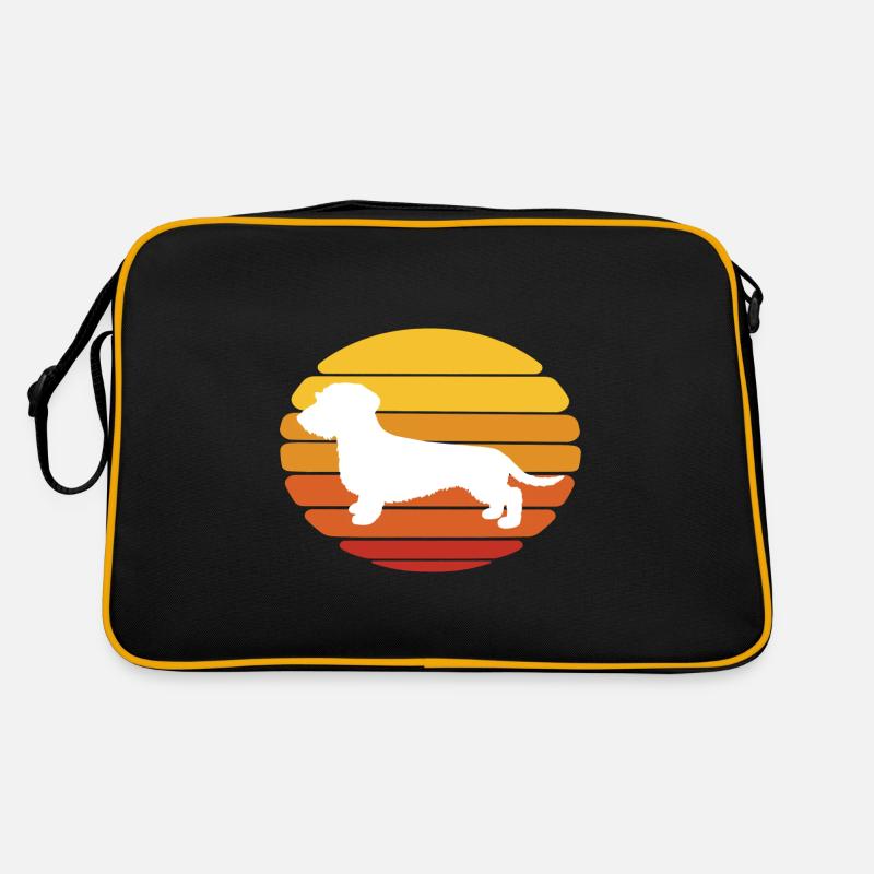 Chien Teckel Sunset Design Sac Retro