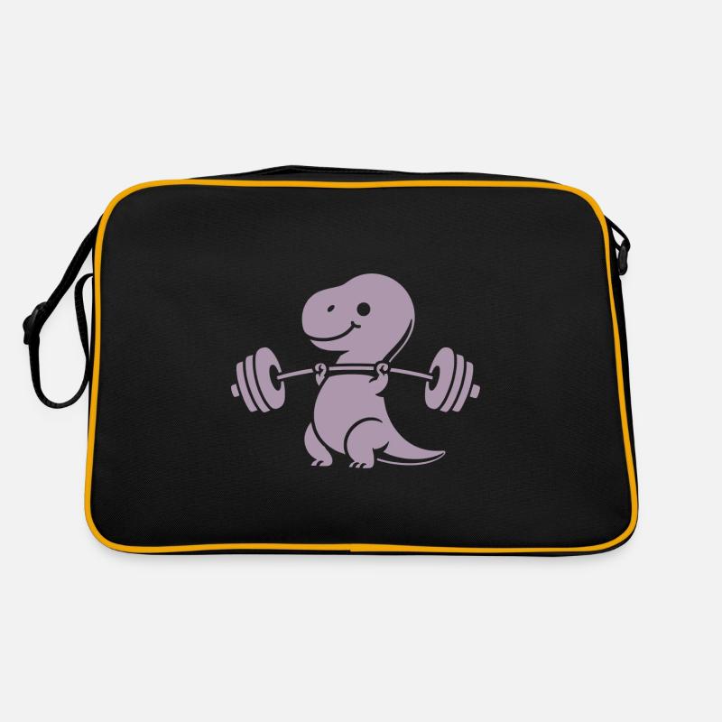 T-Rex avec entraînement avec haltères Sac Retro