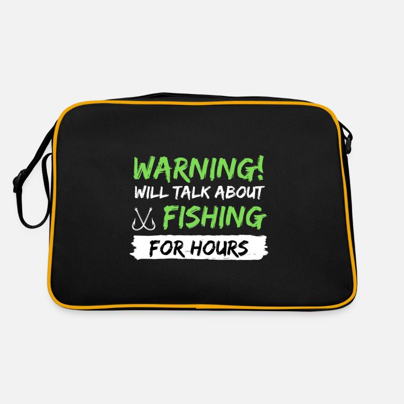 pêche canne à poisson idée cadeau pêche dicton Sac Retro