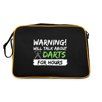 fléchettes fléchettes fléchettes idée cadeau 180 - Sac Retro - noir/or - Dos