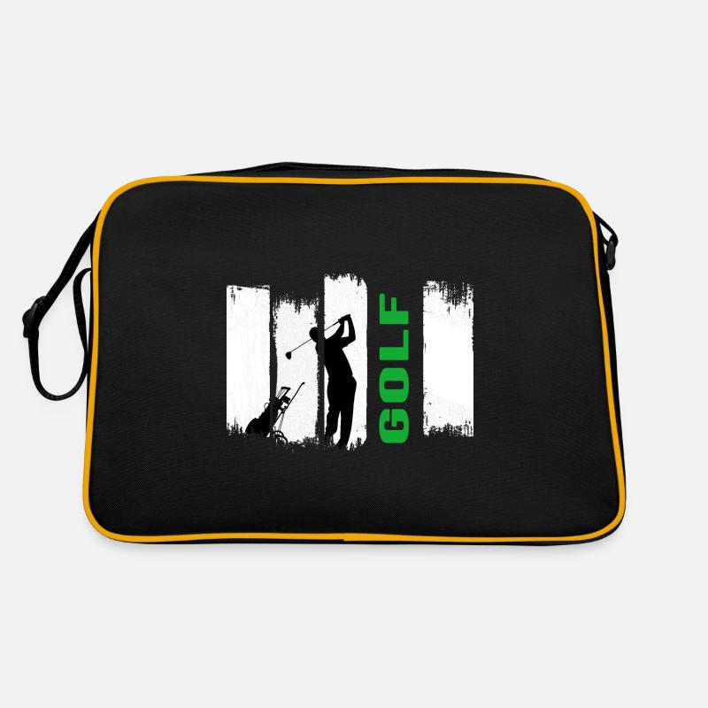 Golf Golfer Golf Course Retro Bag