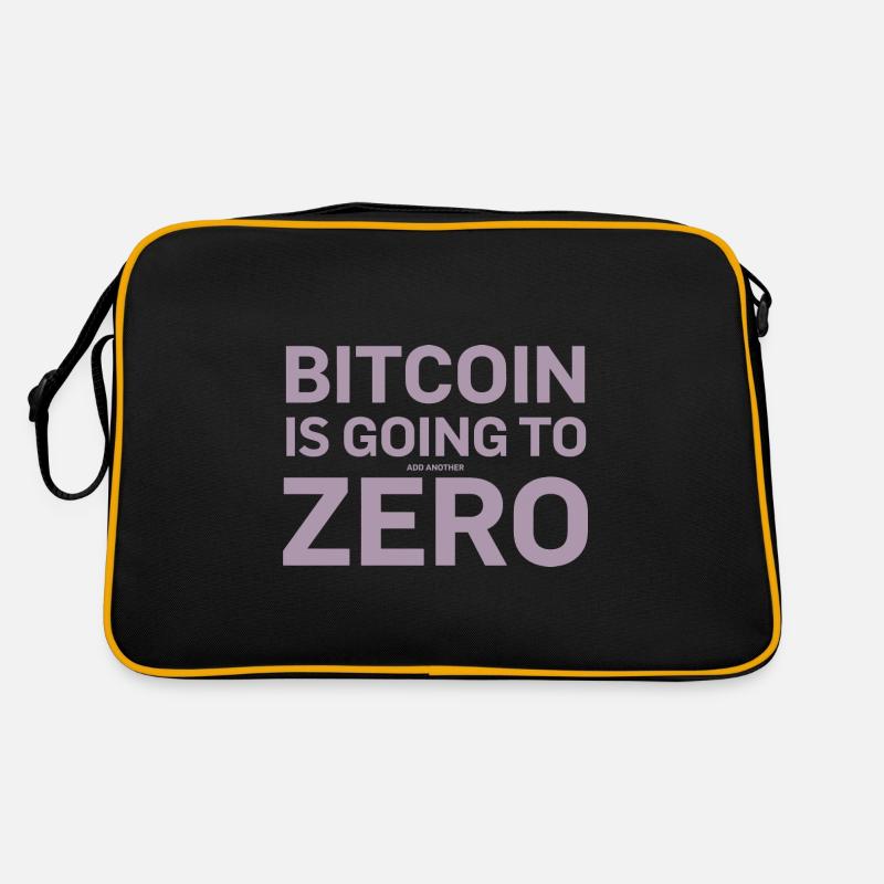 Bitcoin Sprüche Bitcoin wird noch eine Null Retro Tasche