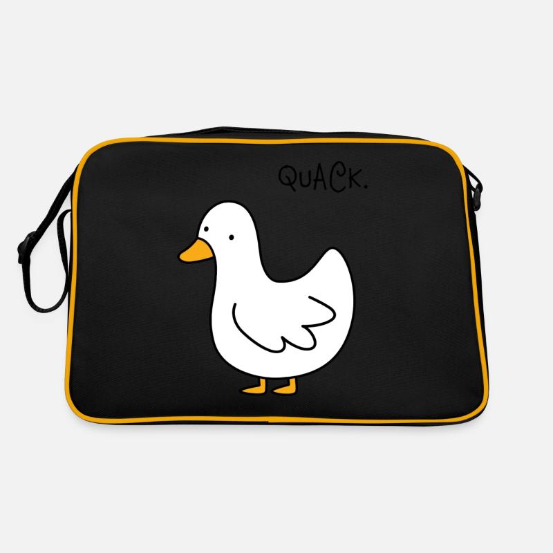 Gans - Retro Tasche - Schwarz/Gold
