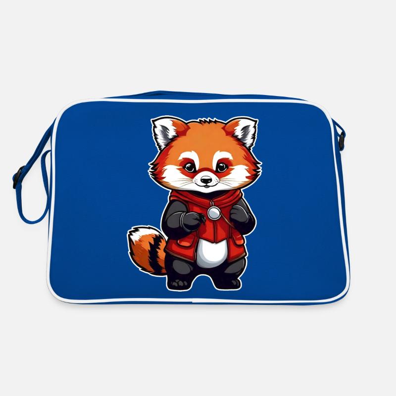 Petit panda comique rouge Sac Retro