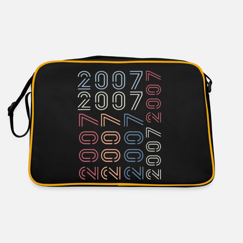Né en 2007 Cadeau Anniversaire 2007 Retro 2007 Sac Retro