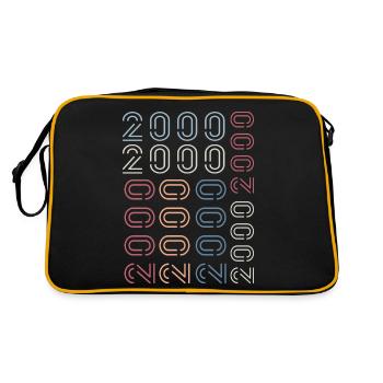 Né en 2000 Cadeau Anniversaire 2000 Retro 2000 - Sac Retro - noir/or - Dos
