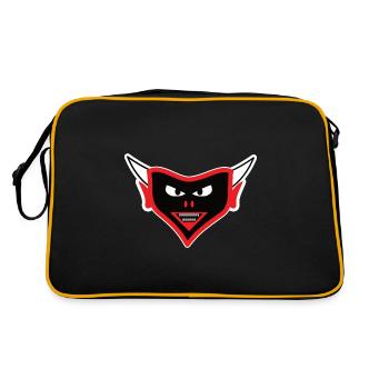 Teufel Design, the devilish face - Retro Bag - black/gold - Back