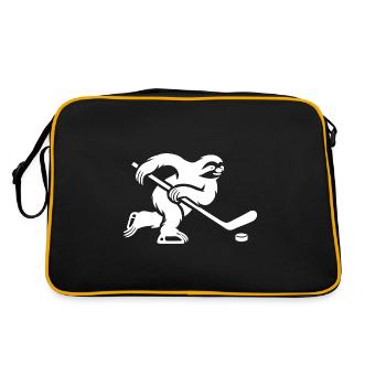 Joueur de hockey sur glace paresseux Club de hockey sur glace Hockey - Sac Retro - noir/or - Dos