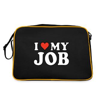 J’aime mon travail, j’aime mon travail - Sac Retro - noir/or - Dos