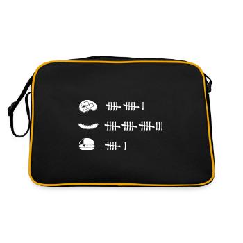 Barbecuing "all you can eat" BBQ eating contest - Retro Bag - black/gold - Back