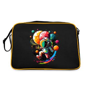 ASTRONAUTE - Sac Retro - noir/or - Dos