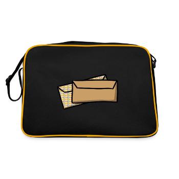 Letters Envelopes Post envelopes mail - Retro Bag - black/gold - Back