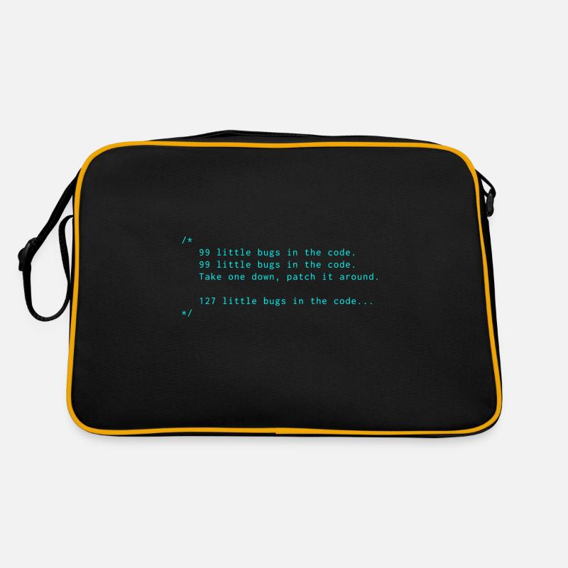 Bugs code Programming Informatic Geschenk Spruch Retro Tasche
