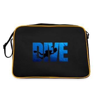 Sports Diving Suit Diving Goggles Diver - Retro Bag - black/gold - Back