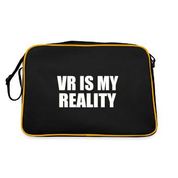 La réalité virtuelle est ma RÉALITÉ - Sac Retro - noir/or - Dos