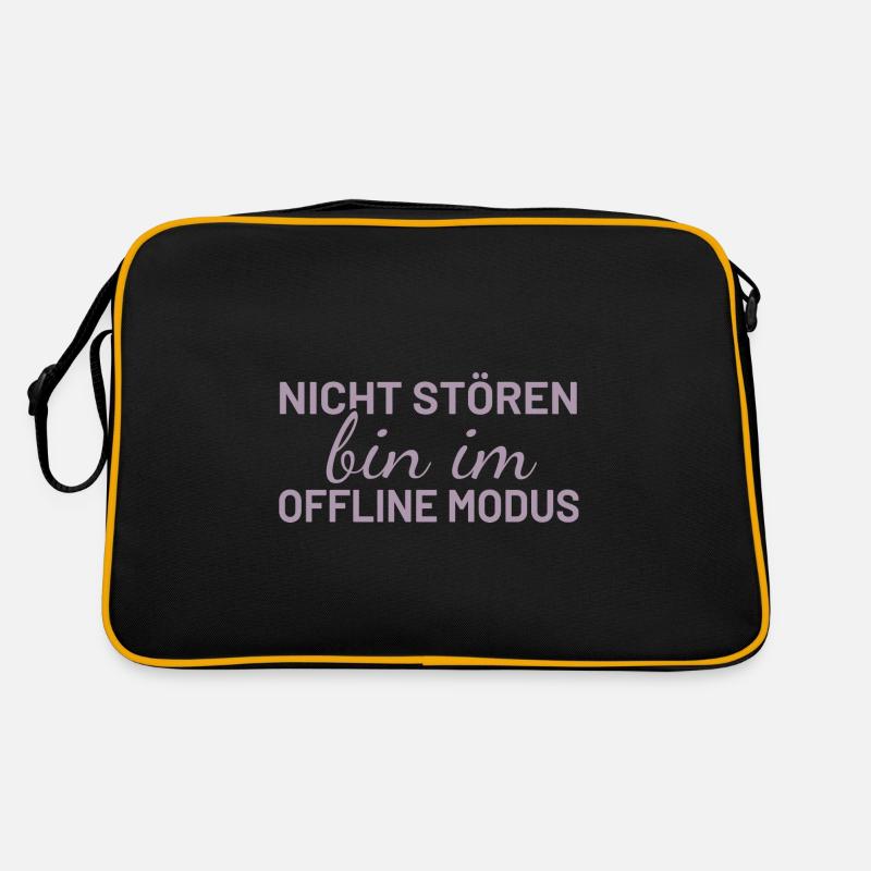 Nicht Stören bin im Offline Modus Retro Tasche