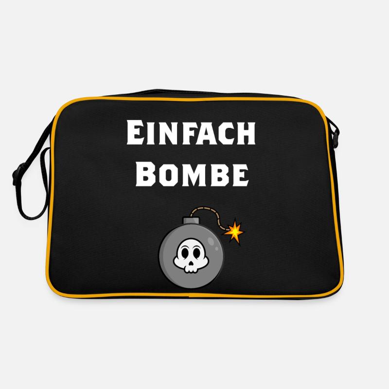 Bomben Design einfach Bombe Geschenkidee lustig Retro Tasche