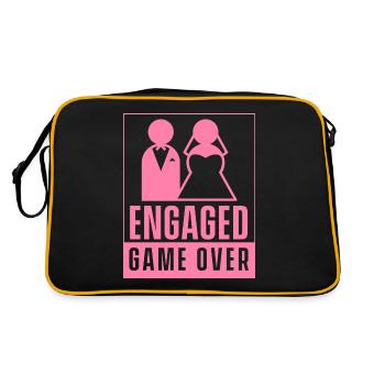 Engaged – Game Over Fiance Fiance Engagement Engagementee - Retro Bag - black/gold - Back