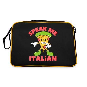 Speak Me Italian - Retro Bag - black/gold - Back