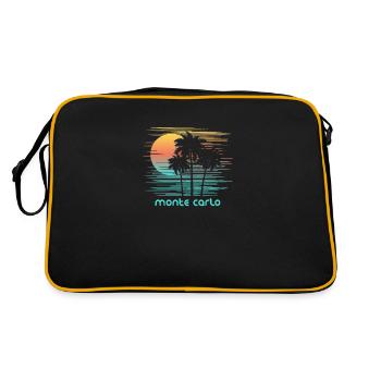 Monte Carlo Vacances Souvenir Stylish - Sac Retro - noir/or - Dos