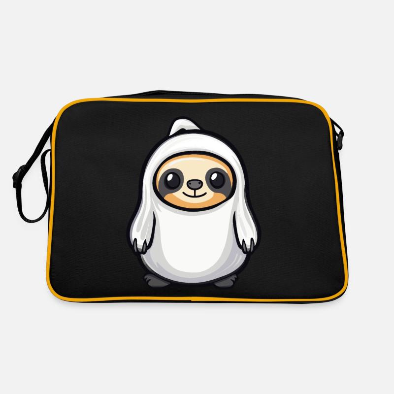 Faultier Halloween Comic Geist Retro Tasche