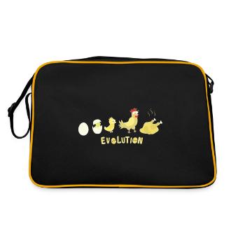 Evolution Egg Chicken Roast Chicken BBQ Barbecue - Retro Bag - black/gold - Back