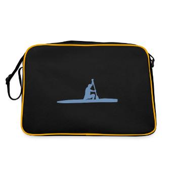 Kanurennsport Kanu Kanadier Pocket Kleidung - Retro Tasche - Schwarz/Gold - Hinten