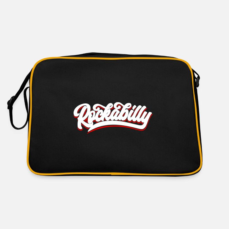 Rockabilly Font Text Retro Bag