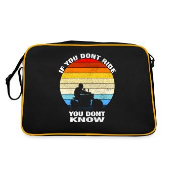 Si vous ne montez pas, vous ne saurez pas que Dirt Rider Moto - Sac Retro - noir/or - Dos