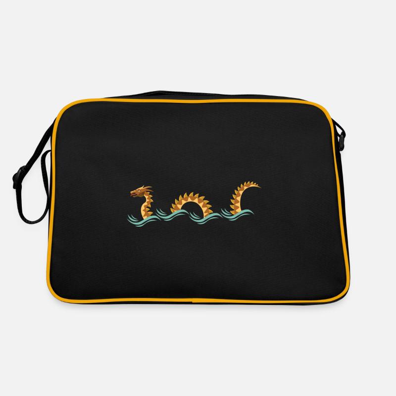 Monstre de la mer jaune, conception du serpent de mer jaune Sac Retro