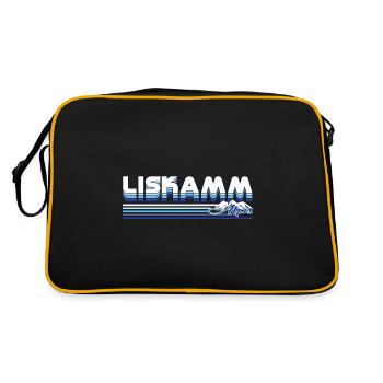 Liskamm – Le gardien du massif du Mont Rose - Sac Retro - noir/or - Dos