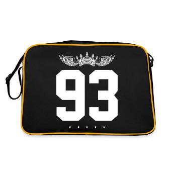 93 Couronne numérique - Sac Retro - noir/or - Dos
