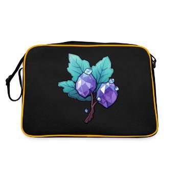 Branch with gemstones - Retro Bag - black/gold - Back