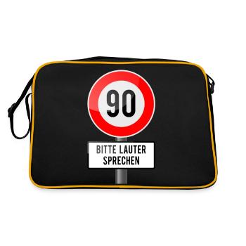 90 years shield louder - Retro Bag - black/gold - Back