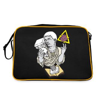 statue butin - Sac Retro - noir/or - Dos